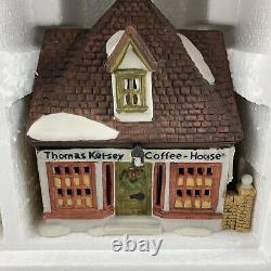 Dept 56 Dickens Lane Set Of Three Shops Complete Toys Coffee Pub/Livery 1986