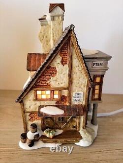 Dept 56 Dickens' Splendid Cod Fish N' Chips & Village Fish & Chips to Go