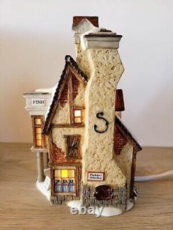 Dept 56 Dickens' Splendid Cod Fish N' Chips & Village Fish & Chips to Go