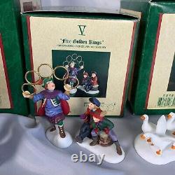 Dept 56 Dickens Twelve 12 Days of Christmas Complete Set of 12 in Original Boxes