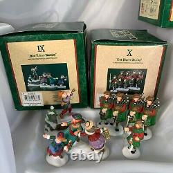 Dept 56 Dickens Twelve 12 Days of Christmas Complete Set of 12 in Original Boxes