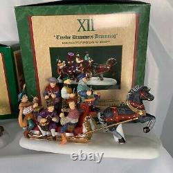 Dept 56 Dickens Twelve 12 Days of Christmas Complete Set of 12 in Original Boxes