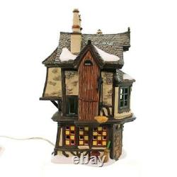 Dept 56 Dickens Village 2001 EBENEZER SCROOGE'S HOUSE #58490 NRFB Animated Lit