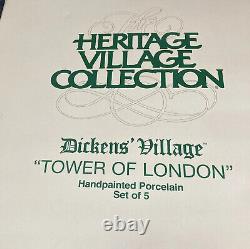 Dept 56 Dickens Village 5 Pc Tower of London Historical Landmark 58500 NIB Xmas