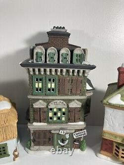 Dept 56 Dickens Village A Christmas Carol Set Of 3 Counting House, Flat, Cratchit