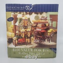 Dept 56 Dickens Village Abbey Lane Chocolates Complete Set Limited Edition 2007
