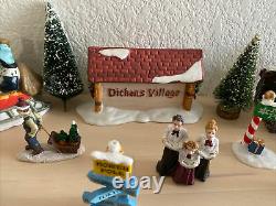 Dept 56 Dickens Village Christmas Carol HUGE LOT 35 FIGURINES ACCESSORIES TREES