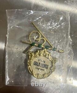 Dept 56 Dickens Village Five Gold Rings Engraver 2015 With Sign, No Box