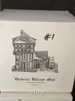 Dept. 56 Dickens Village Hand Painted Lot Of 11 Buildings & 1 Carolers