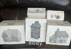 Dept. 56, Dickens Village, Lot of 13 including 9 Buildings & 4 Access IN BOXES