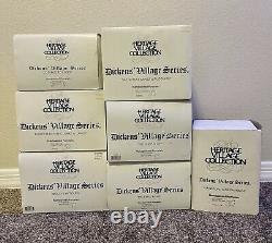 Dept. 56, Dickens Village, Lot of 19 including 14 Buildings & 5 Accessories