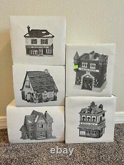 Dept. 56, Dickens Village, Lot of 36 including 9 Buildings & 27 Accessories