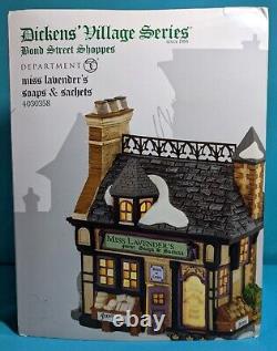 Dept 56 Dickens Village Miss Lavender's Soaps & Sachets Bond Street Shoppes