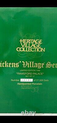 Dept 56 Dickens Village Ramsford Palace, 17 pc, #7091 of 27,500 limited editions