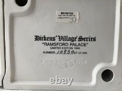Dept. 56 Dickens Village Ramsford Palace 1996 Limited Ed. #10,950 of 27,500
