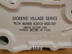 Dept 56 Dickens Village Ruth Marion Scotch Woolens RARE Limited Proof Ed
