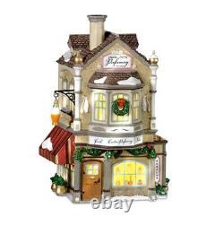 Dept 56 Dickens Village Series CHARLES DARBY PERFUMERY 58756 RARE Lights up NEW