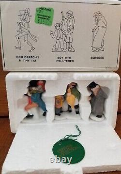 Dept 56 Dickens Vintage Village Christmas Houses Figures Wagons Collectible Lot