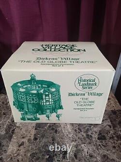 Dept 56 Heritage Village Dickens The Old Globe Theatre Set of 4