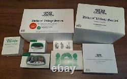 Dept 56 Heritage Village Series Dickens Lot of 8 with boxes, Carolers Building