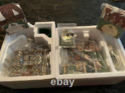Dept 56 Lot Of 4 Dickens Heritage Village 2 Buildings 2 Matching Ornaments