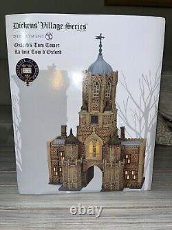 Dept 56 OXFORD'S TOM TOWER Dickens Village 6007593 New In Box Department 56
