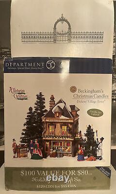 Dept 56 RARE Beckingham's Christmas Candles 58748 + HTF Victorian Accessories