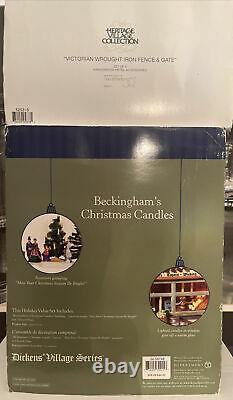 Dept 56 RARE Beckingham's Christmas Candles 58748 + HTF Victorian Accessories