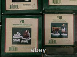 Dept 56 Twelve Days of Dickens Village Full Set of 12, All Checked and Perfect
