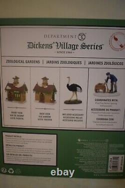 Dept 56 ZOOLOGICAL GARDENS & Ostrich Dickens Village NEW #6011394 (723TT/75)