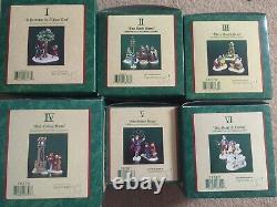 Dept 56 dickens village 12 Days of Christmas Lot of 6 partridge, days 1 -6