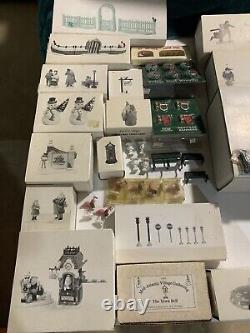 Dept 56 snow village Dickens Lot. House And Accessories