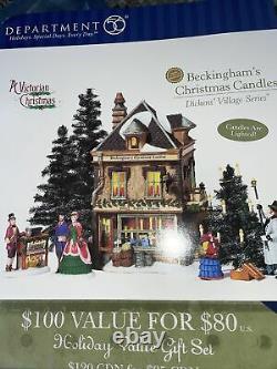 Dickens' Village Series BECKINGHAM'S CHRISTMAS CANDLES Dept 56 EUC