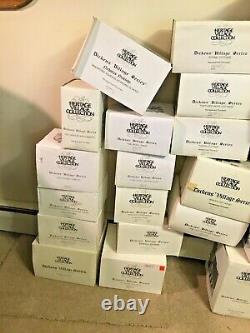 HUGE DEPT. 56 DICKENS VILLAGE LOT 29 HOUSES 15 ACCESSORIES WithBOXES