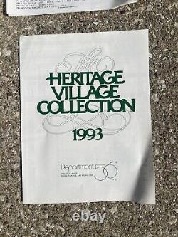 HUGE LOT Dept. 56 Heritage Village 1993 Buildings, Figurines & Accessories