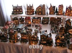 Huge Dickens Village Dept 56 Collection 62 Buildings + People, Scenery, Access