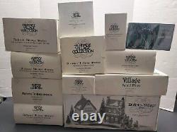 Huge Lot Of Dept 56 Dickens Village Series, 14 Total Vintage