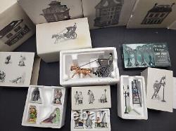 Huge Lot Of Dept 56 Dickens Village Series, 14 Total Vintage