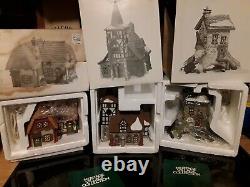Lot of 3 DEPARTMENT 56 Dickens Village Maltings Old Michaelchurch Cobb Boxes