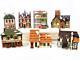 Lot Of (8) Dept 56 Heritage Collection Dickens' Village Series, Hand Painted Euc