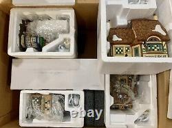 New! Manchester Square, Dept 56 Dickens Village 25 Piece Boxed