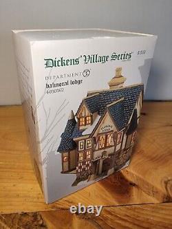 Rare 2013 Dept 56 Dickens Village- Balmoral Lodge 4030362 Rare Mint