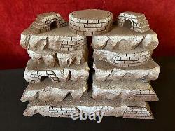 Set Of 10 Individual Display Platforms + 2 Bridges For Dept 56 Or Lemax Villages