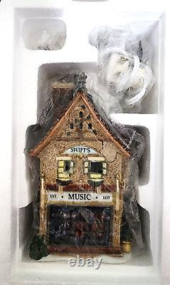 Swifts Stringed Instruments Dept 56 Dickens Village Lighted Up House 58753