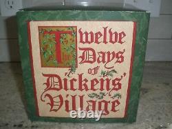 Twelve Days Of Dickens Village Heritage Collection Complete 1-12 Dept 56 In Box